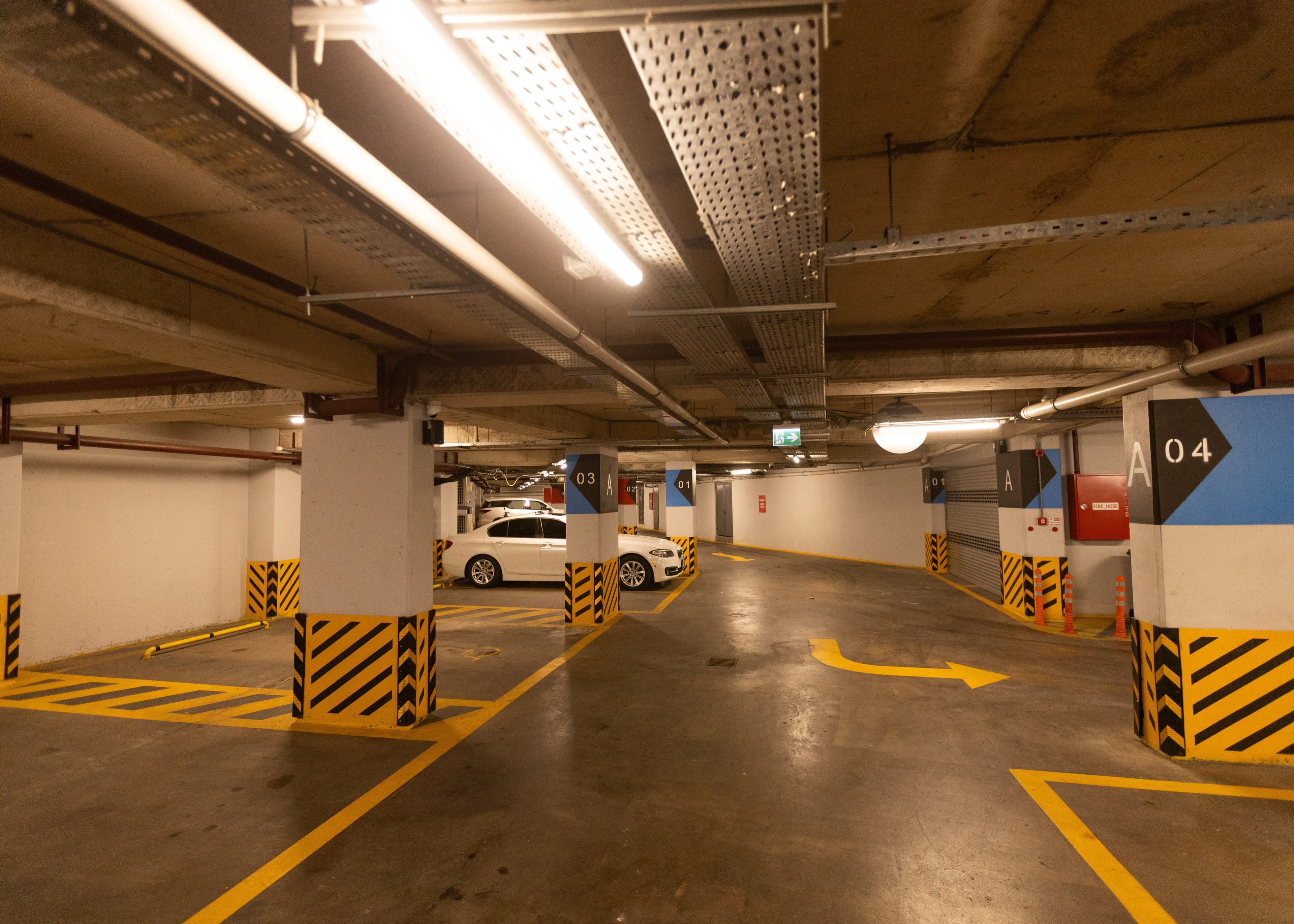 Underground parking at The Diamond in City